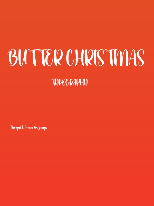 Butter Christmas Poster