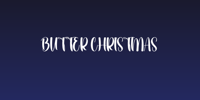 Butter Christmas Social Header