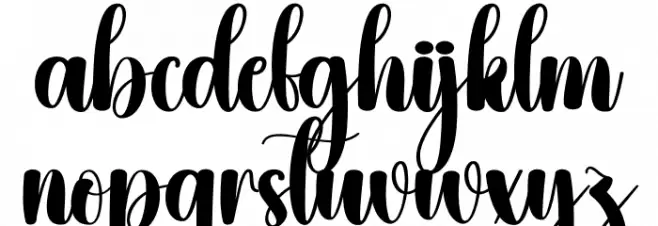 Butter Christmas フォント 小文字