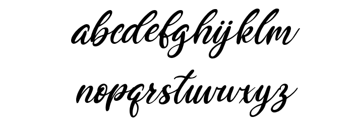 Butter Cookies Italic Font LOWERCASE