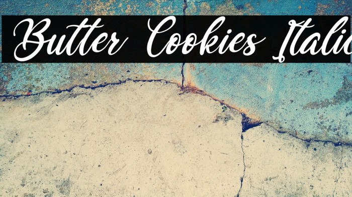 Butter Cookies Italic Example 3