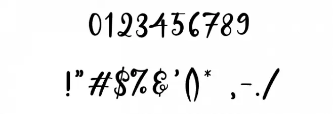 Butter Cookies Font OTHER CHARS