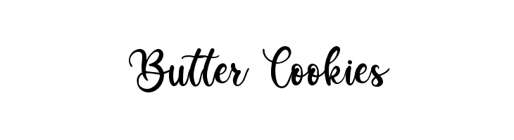 Butter Cookies  フリーフォントのダウンロード