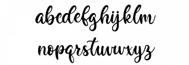 Butter Cookies Font LOWERCASE