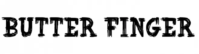 Butter Finger  Fuentes Gratis Descargar