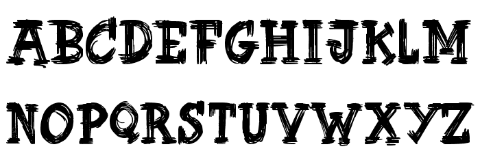 Butter Finger Font LOWERCASE