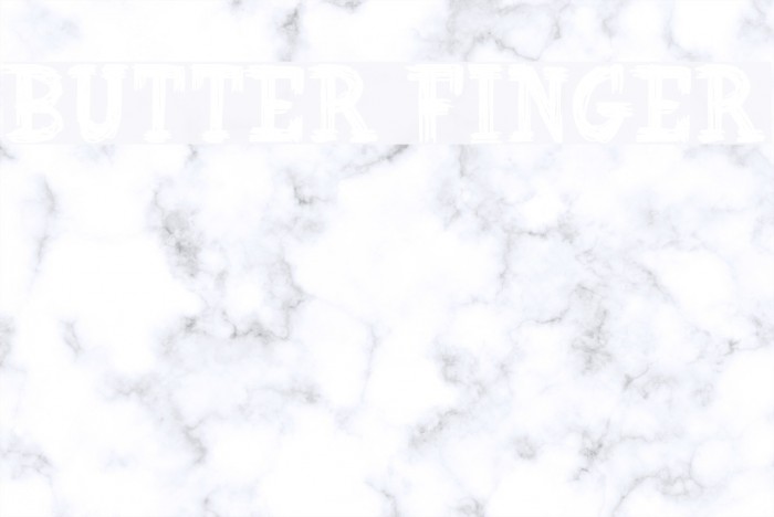 Butter Finger Font examples