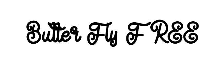 Butter Fly FREE  免费字体下载