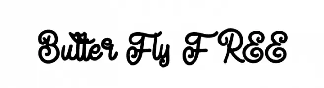 Butter Fly FREE  Free Fonts Download