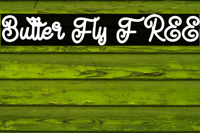 Butter Fly FREE Font examples