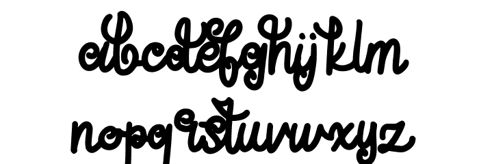 Butter Fly FREE Font LOWERCASE