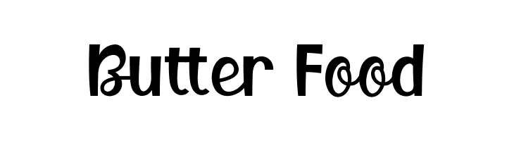 Butter Food  フリーフォントのダウンロード