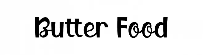Butter Food  Скачать бесплатные шрифты