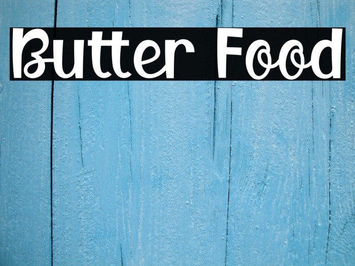 Butter Food Font examples