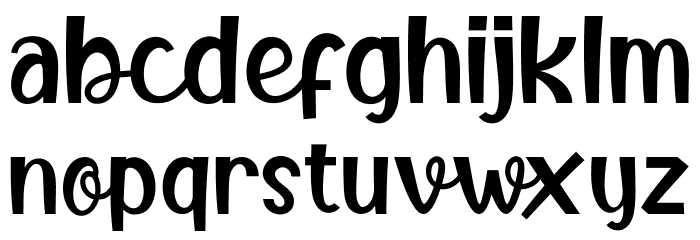 Butter Food Font LOWERCASE