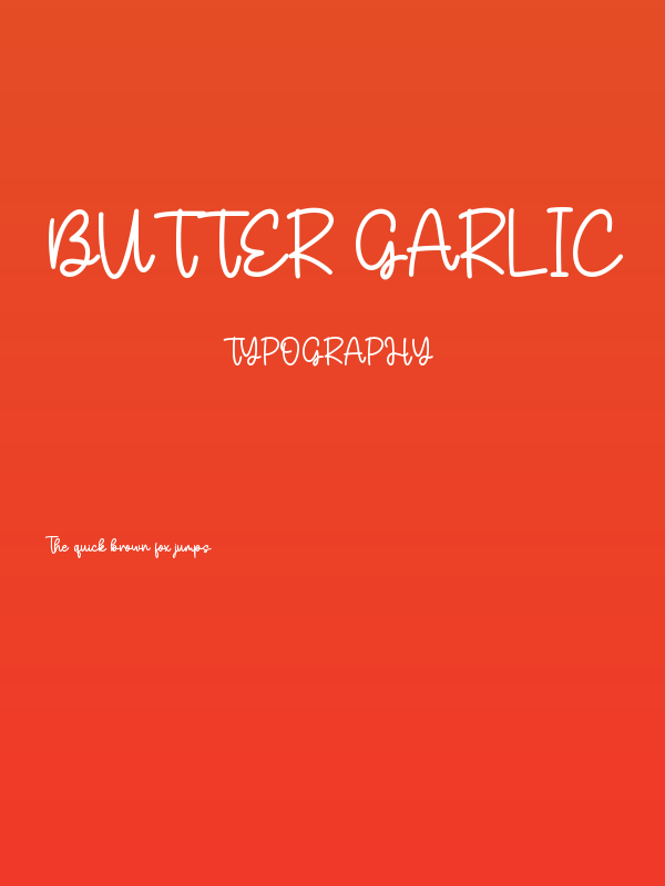 Butter Garlic Poster