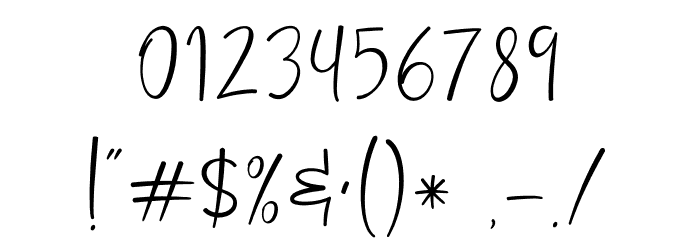 Butter Jelly Font OTHER CHARS