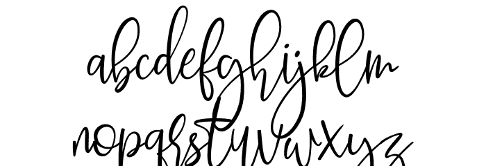 Butter Jelly Font LOWERCASE