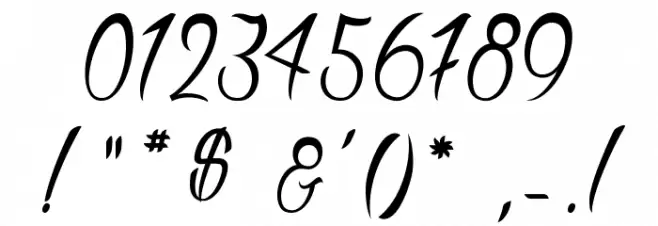 Butter Kings Font OTHER CHARS