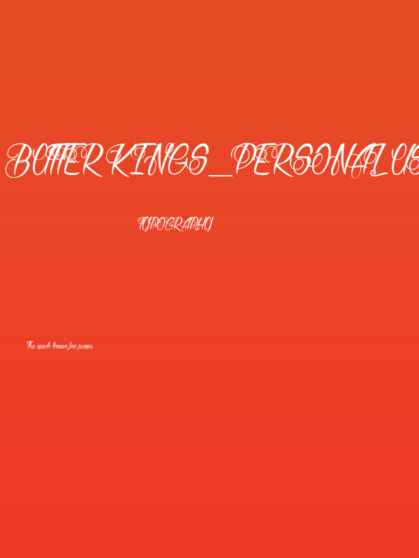Butter Kings_PersonalUseOnly Poster