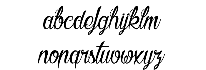 Butter Kings Font LOWERCASE