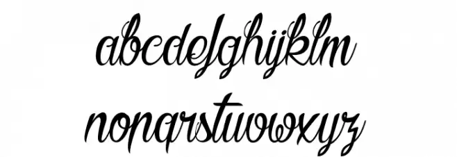 Butter Kings Font LOWERCASE