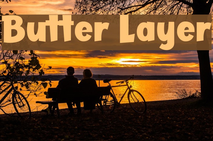 Butter Layer Font examples