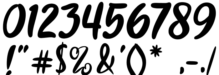Butter Mellon Font OTHER CHARS