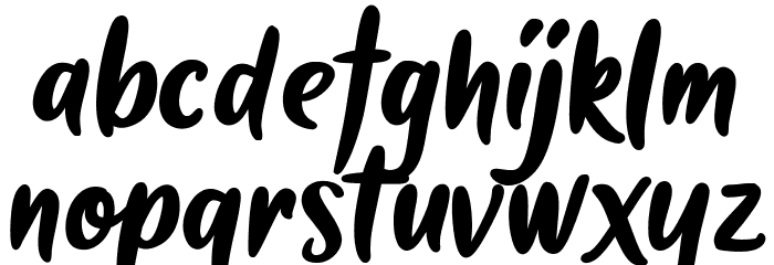 Butter Mellon Font LOWERCASE