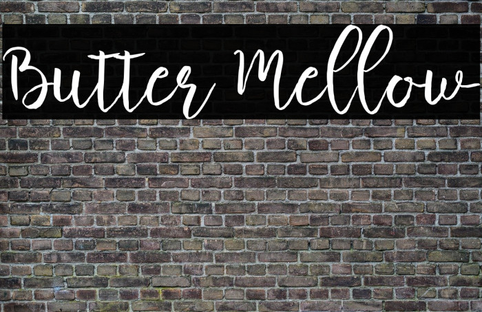 Butter Mellow Font examples