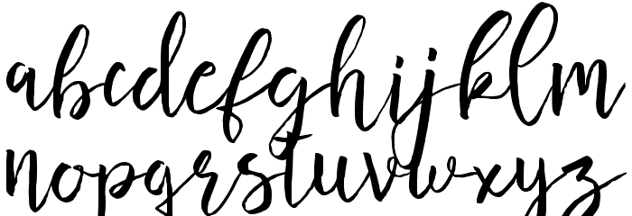 Butter Mellow Font LOWERCASE