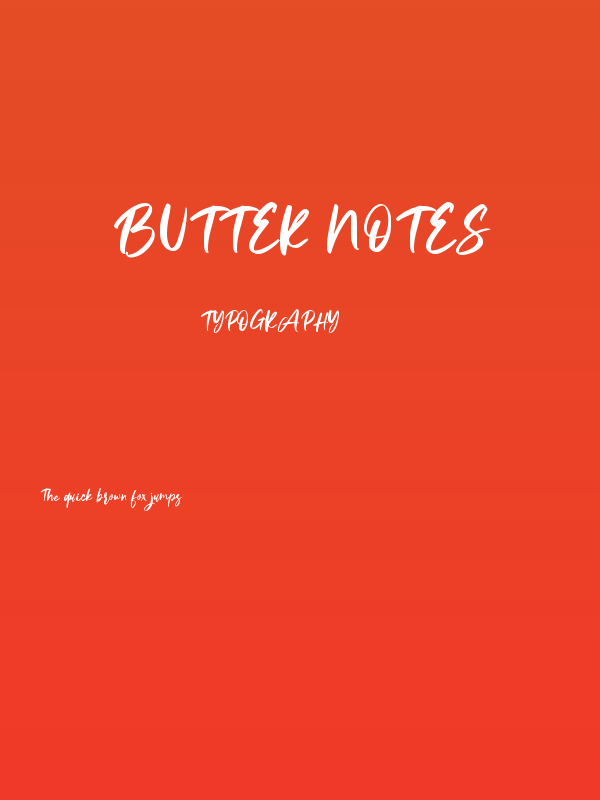 Butter Notes Poster