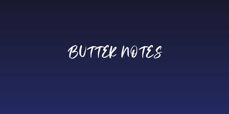 Butter Notes Social Header