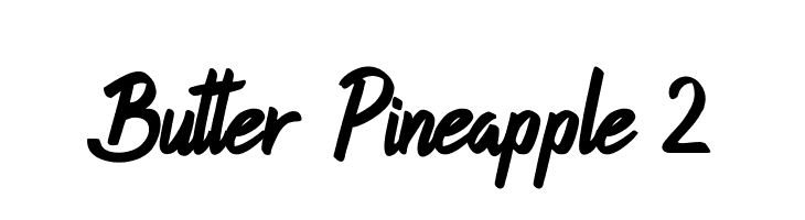 Butter Pineapple 2  Frei Schriftart Herunterladen