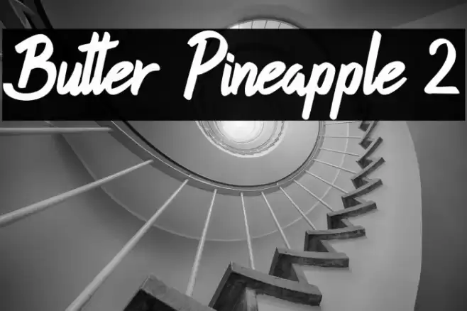 Butter Pineapple 2 Font examples