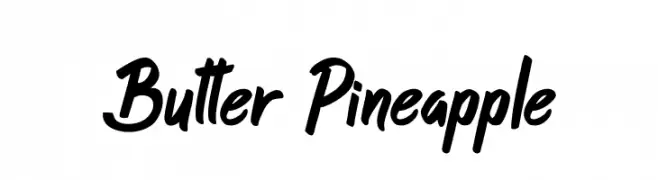 Butter Pineapple  フリーフォントのダウンロード