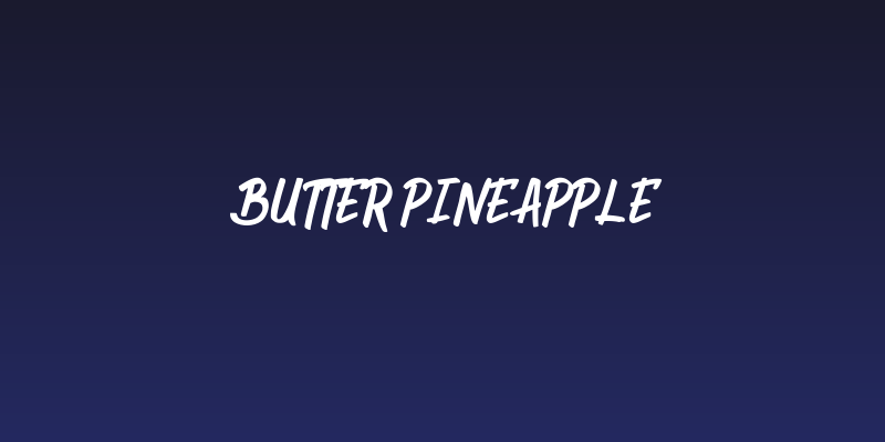 Butter Pineapple Social Header
