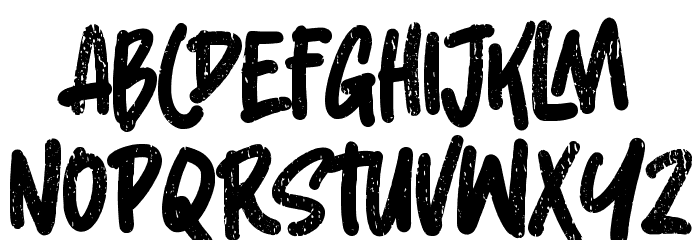 Butter Press Шрифта ВЕРХНИЙ