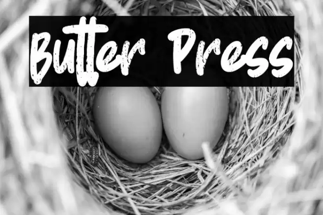 Butter Press Caratteri examples