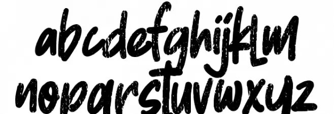 Butter Press फ़ॉन्ट लोअरकेस