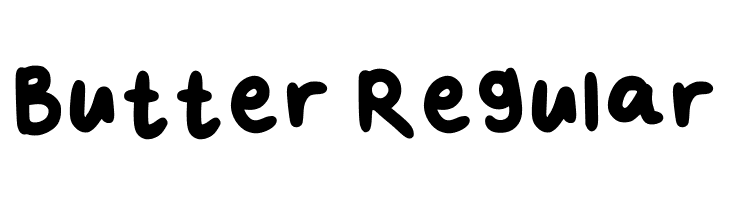 Butter Regular  フリーフォントのダウンロード