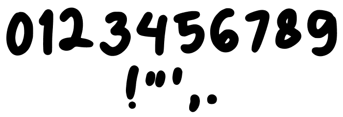 Butter Regular Font OTHER CHARS