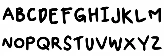 Butter Regular フォント 大文字