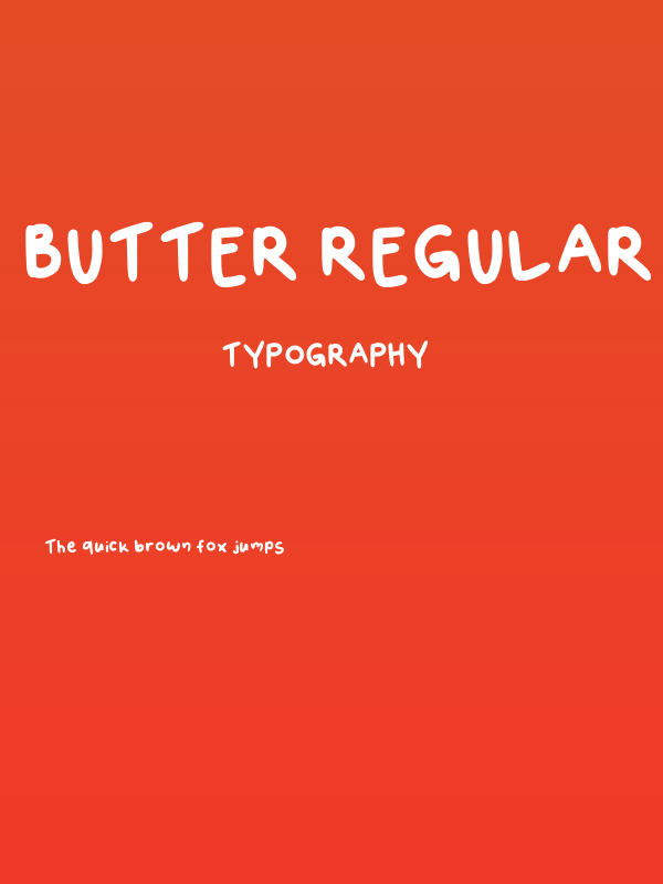 Butter Regular Poster