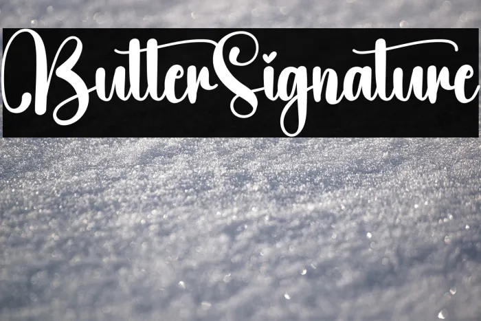 Butter Signature Example 2