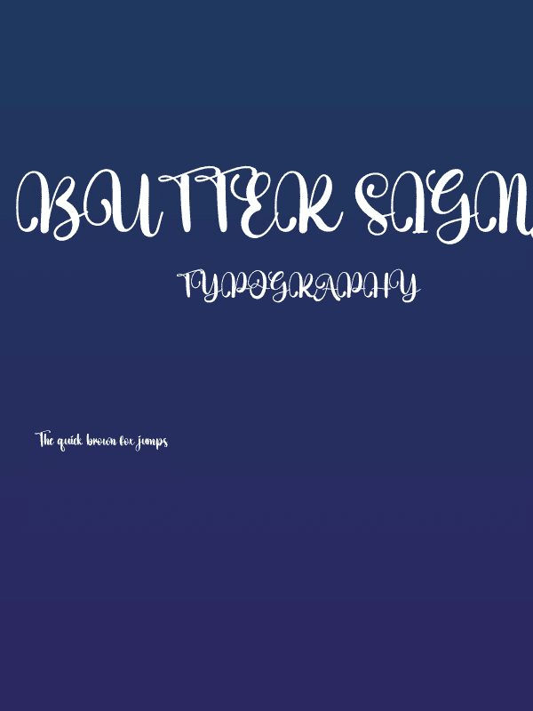 Butter Signature Poster