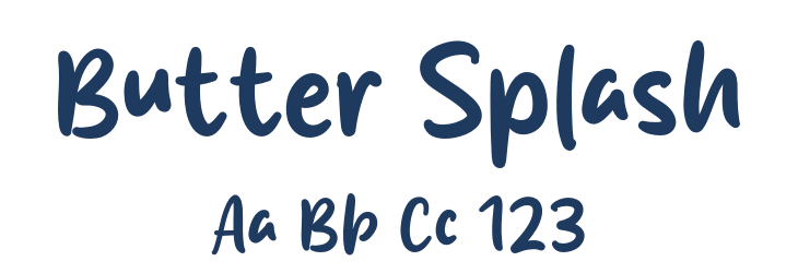Butter Splash Font Preview