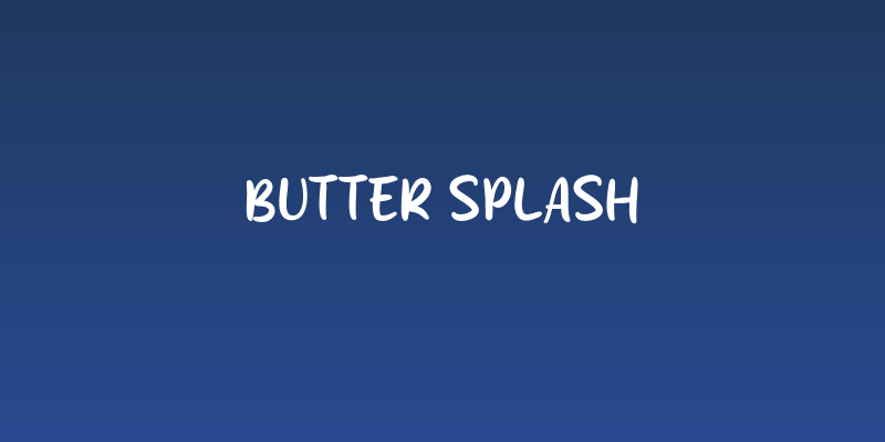 Butter Splash Social Header