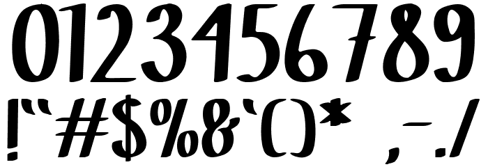 Butter Spoky Font OTHER CHARS