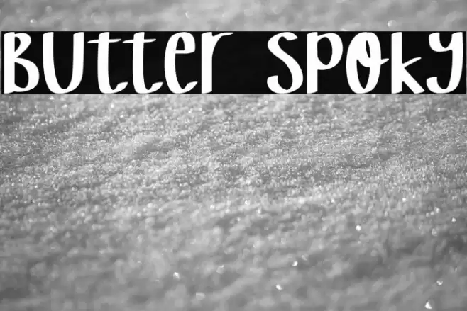 Butter Spoky Font examples